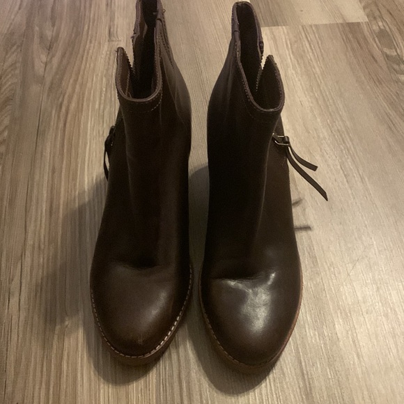 COLE HAAN Auden Leather Wedge Ankle Boot - Picture 6 of 6